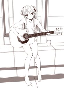 Rating: Questionable Score: 0 Tags: feet female flat_chest guitar instrument long_hair monochrome nude pussy quiz_magic_academy rule34 shalon sitting yada_ei User: bunchy7s
