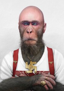 Rating: Safe Score: 0 Tags: animal_humanoid bald e621 grandfathered_content humanoid jewelry male mammal mammal_humanoid nazi photo_manipulation piercing primate primate_humanoid solo suspenders swastika third-party_edit what where_is_your_god_now why yulia_malanina User: bunchy7s