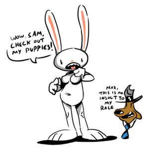 Rating: Explicit Score: 0 Tags: anthro breasts brown_fur color dialog dog english_text female front_view fur furry furry_breasts furry_ears furry_only hat interspecies long_ears male max_(sam_and_max) necktie nude open_mouth rabbit rule34 rule_63 sam_and_max samuel_dog standing text white_background white_fur User: bunchy7s Rating: Explicit Score: 0 Tags: anthro breasts brown_fur color dialog dog english_text female front_view fur furry furry_breasts furry_ears furry_only hat interspecies long_ears male max_(sam_and_max) necktie nude open_mouth rabbit rule34 rule_63 sam_and_max samuel_dog standing text white_background white_fur User: bunchy7s