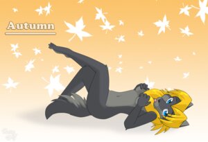 Rating: Questionable Score: 0 Tags: 2009 anthro autumn biped breasts canid canine canis covering covering_breasts covering_self digital_media_(artwork) e621 feet female helsy lafille lying mammal navel nude on_back solo tail toes wolf User: bunchy7s