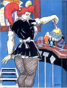 Rating: Safe Score: 0 Tags: 1997 anthro avian beak big_breasts bird blue_eyes breasts cere_(anatomy) cleaning_tool clothed clothing colored columbid detailed_background dove e621 eyeshadow faberge_egg feather_duster feathers female glistening_eyelids hair inside ladder long_hair looking_at_viewer looking_back maid_uniform makeup non-mammal_breasts oscar_marcus painting_(object) pink_eyelids pink_eyeshadow ponytail pose rear_view red_hair smile solo uniform white_body white_feathers User: bunchy7s