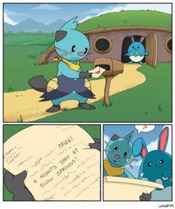 Rating: Safe Score: 0 Tags: ambiguous_gender anthro artist_name azumarill blue_body cloud comic confusion delivery_(commerce) dewott door e621 eyebrows generation_2_pokemon generation_5_pokemon grass holding_object holding_paper lagomorph long_ears mail mailbox mammal mountain mustelid nintendo open_door outside paper pink_nose plant pokemon pokemon_(species) pokemon_mystery_dungeon postal_delivery question_mark raised_eyebrow reading reading_paper round_body shadow simple_eyes simple_face sky spike_chunsoft tail text ukkappa unreadable_writing whiskers window User: bunchy7s