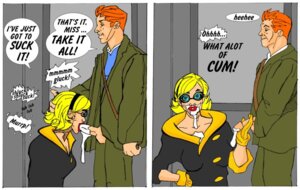 Rating: Explicit Score: 0 Tags: 1boy 1girls 2_panel_comic 2d artist_request batman_(series) blonde_hair blowjob clothed clothed_female clothed_male color comic cum cum_in_mouth cum_inside dc dc_comics dialogue english_text fellatio female freckles glasses harleen_quinzel harley_quinn jimmy_olsen light-skinned_female light-skinned_male light_skin male onomatopoeia oral oral_sex orange_hair penis penis_out red_lips rule34 speech_bubble straight superman_(series) tagme text User: bunchy7s