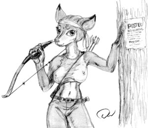 Rating: Questionable Score: 0 Tags: accessory anthro areola arrow_(weapon) bow_(weapon) clothed clothing deer doug_winger e621 female headband holding_object holding_weapon hooves hunter mammal midriff monochrome nipple_outline nipples quiver_(object) ranged_weapon solo weapon User: bunchy7s Rating: Questionable Score: 0 Tags: accessory anthro areola arrow_(weapon) bow_(weapon) clothed clothing deer doug_winger e621 female headband holding_object holding_weapon hooves hunter mammal midriff monochrome nipple_outline nipples quiver_(object) ranged_weapon solo weapon User: bunchy7s