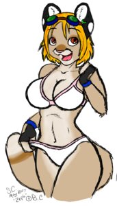 Rating: Questionable Score: 0 Tags: 4:7 anthro awesome_face b.c. blonde_hair bra clothed clothing cougar derp_eyes e621 ear_piercing ear_ring ear_stud felid feline female hair hi_res mammal meme panties piercing pinkle ring_piercing shopped skimpy solo tail third-party_edit underwear zeph User: bunchy7s