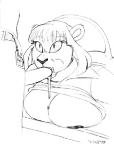 Rating: Explicit Score: 0 Tags: 1997 anthro anthro_on_anthro bodily_fluids breasts clothed clothing cum desk duo e621 erection felid fellatio female female_penetrated furniture genital_fluids genitals lion low_res male male/female male_penetrating male_penetrating_female mammal monochrome nipples oral oral_penetration pantherine penetration penile penis raised_clothing raised_shirt raised_topwear sex shirt table topwear wolfkidd zhora User: bunchy7s