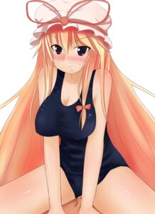 Rating: Explicit Score: 0 Tags: blonde_hair blue_eyes blush breasts cleavage clothed_sex cowgirl_position female female_on_top grin hat highres large_breasts male male_pov naughty_face ocha_(ochappie) one-piece_swimsuit pov rule34 sex smile smirk straddle straight sweat swimsuit swimsuit_aside thighs touhou yukari_yakumo User: bunchy7s