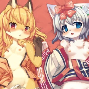 Rating: Questionable Score: 0 Tags: 1:1 anthro asian_clothing blonde_hair blue_eyes blush breasts brown_ears canid canine clothing duo e621 east_asian_clothing female fox fundoshi grey_ears hair japanese_clothing kimono koko_(kishibe) loli mammal multicolored_ears nipples panties red_eyes ribbons shirokoma small_breasts two_tone_ears underwear white_ears yellow_ears young young_anthro User: bunchy7s