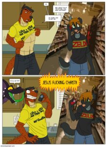Rating: Safe Score: 0 Tags: anthro black_body black_scales bodily_fluids border canid canine comic confusion croc_(crocdragon89) crocdragon89 digital_media_(artwork) dragon duo_focus e621 european_mythology fangs female group humor jason_takayama male mammal mythological_creature mythological_scalie mythology open_mouth profanity purple_body saliva scales scalie sneak_attack surprised tail teeth tongue western_dragon white_border zeke_(crocdragon89) User: bunchy7s