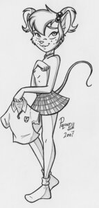 Rating: Questionable Score: 0 Tags: anthro bottomwear breasts clothed clothing e621 female footwear furgonomics house_mouse legwear mammal monochrome mouse murid murine nipples poland_(artist) rodent shirt simple_background skirt small_breasts socks solo sonny_glitter tail tail_through_skirt topless topwear undressing white_background young young_anthro young_female User: bunchy7s