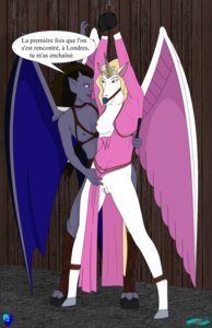 Rating: Explicit Score: 0 Tags: angela_(gargoyles) ball_gag bdsm blonde_hair bondage bound breasts brown_hair claws clothing dialogue disney dominant dominant_female duo e621 fab3716 female female/female french_text gag gagged gargoyle gargoyles genitals hair harness irl_trace nipples submissive submissive_female text toe_claws torn_clothing translated una_(gargoyles) vulva User: bunchy7s