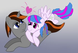 Rating: Safe Score: 0 Tags: 2012 blue_eyes cutie_mark duo e621 equid equine fan_character feathered_wings feathers female feral hair hasbro heart_symbol horn jlcrasher love male mammal multicolored_hair my_little_pony mythological_creature mythological_equine mythology pegasus purple_eyes romantic romantic_couple simple_background tail unicorn wings User: bunchy7s