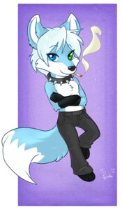 Rating: Safe Score: 0 Tags: 2012 anthro canid canine canis cigarette collar dipstick_tail e621 fur hair heterochromia hi_res looking_at_viewer male mammal markings phuufy smoke smoking solo spiked_collar spikes tail tail_markings wolf wolfy_(chaoticicewolf) User: bunchy7s