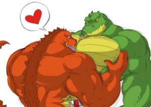 Rating: Questionable Score: 0 Tags: abs alligator alligatorid anthro athletic biceps big_muscles bottomwear brother_(lore) clothed clothing crocodile crocodilian dialogue duo e621 forked_tongue green_body green_skin grin grope heart_symbol horn licking male male/male muscular muscular_male open_mouth orange_body orange_eyes orange_skin pants pec_grab pecs pictographics pose reptile romantic romantic_couple scales scalie shorts sibling_(lore) simple_background smile standing tongue tongue_out topless wani white_background who yellow_body yellow_skin yongdasom User: bunchy7s