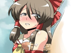Rating: Explicit Score: 0 Tags: 1boy 1girls armpit_sex bare_shoulders blue_background blush bow brown_hair censored cfnm clothed cum eyelashes female hairbow highres long_hair looking_back male nude outercourse penis pointless_censoring reimu_hakurei ribbon rule34 solo_focus sweat tears touhou tsuki_wani veins veiny_penis User: bunchy7s