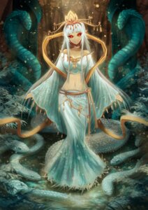 Rating: Safe Score: 0 Tags: apode clothed clothing draconcopode dress e621 female hair humanoid_face lamia legless long_hair reptile scalie serpentine snake solo split_form starky_(artist) User: bunchy7s