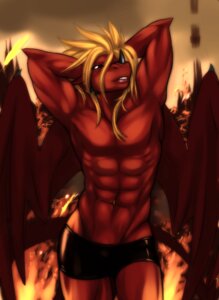 Rating: Questionable Score: 0 Tags: abs anthro biped blonde_hair clothed clothing demon dragon e621 fire front_view furgonomic_piercing furgonomics hair hands_behind_head lava legwear male membrane_(anatomy) membranous_wings muscular muscular_anthro muscular_male mythological_creature mythological_scalie mythology navel navel_piercing navel_ring pecs piercing ring_piercing scalie solo soulfire spade_tail standing starsoul stockings tail tail_piercing topless underwear wings User: bunchy7s