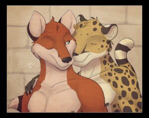 Rating: Questionable Score: 0 Tags: 2010 anthro black_border black_nipples border brown_body brown_fur canid canine cheetah claws duo e621 ear_piercing eyes_closed felid feline fox fur green_eyes hand_on_shoulder male male/male mammal nipples nude one_eye_closed piercing raised_tail smile spots spotty_the_cheetah tail tan_body tan_fur wink User: bunchy7s Rating: Questionable Score: 0 Tags: 2010 anthro black_border black_nipples border brown_body brown_fur canid canine cheetah claws duo e621 ear_piercing eyes_closed felid feline fox fur green_eyes hand_on_shoulder male male/male mammal nipples nude one_eye_closed piercing raised_tail smile spots spotty_the_cheetah tail tan_body tan_fur wink User: bunchy7s