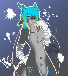 Rating: Safe Score: 0 Tags: alternative_fashion anthro biped blue_eyes blue_hair breasts e621 female hair heart_symbol horn hybrid long_hair looking_at_viewer multicolored_hair nude r3d-d4nt3 scene_(fashion) scene_haircut smile solo standing tail two_tone_hair User: bunchy7s