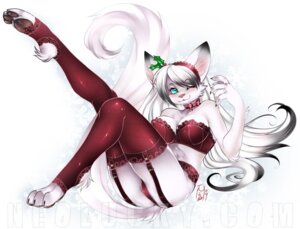 Rating: Questionable Score: 0 Tags: 2009 accessory anthro big_ears biped blue_eyes bow_(feature) bow_tie bra breasts christmas claws clothed clothing digital_media_(artwork) e621 feet felid female flirting footwear fur garter_belt garter_straps hair headband hindpaw holidays holly_(plant) legs_up legwear lingerie looking_at_viewer luckypan mammal nipple_outline one_eye_closed panties paws plant raised_tail red_clothing red_thong red_underwear ribbons seductive shaded sitting skimpy socks solo stirrup_socks stockings tail thong underwear white_body white_fur white_hair User: bunchy7s