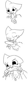 Rating: Questionable Score: 0 Tags: 1:3 anthro banana bite black_and_white e621 felid female food food_fetish fruit hi_res katia_managan khajiit licking mammal microsoft monochrome plant prequel_adventure pseudonymous sketch solo suggestive suggestive_food the_elder_scrolls tongue tongue_out User: bunchy7s