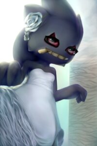 Rating: Safe Score: 0 Tags: 2:3 accessory banette body_zipper bride clothing digital_media_(artwork) dress e621 female flower flower_in_hair generation_3_pokemon ghost hair hair_accessory hi_res humanoid nintendo not_furry plant plantpenetrator pokemon pokemon_(species) red_eyes smile solo spirit standing wedding_dress zipper zipper_mouth User: bunchy7s