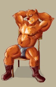 Rating: Explicit Score: 0 Tags: 2013 anthro armpit_hair bear biceps big_muscles biped body_hair boots brown_bear brown_body brown_fur bulge clothing e621 footwear fur grizzly_bear looking_at_viewer lowemond male mammal muscular muscular_anthro muscular_male nipples pecs pose shoes simple_background smile solo teeth underwear ursine User: bunchy7s