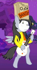 Rating: Safe Score: 0 Tags: arrkhal bad_metadata banishment black_hair blonde_hair buckethead bumper_sticker clothing costume derpy_hooves_(mlp) e621 electric_guitar equid equine feathered_wings feathers female feral friendship_is_magic gibson grey_body grey_feathers guitar hair hair_dye hasbro hat headgear headwear les_paul mammal mask missing_sample musical_instrument my_little_pony mythological_creature mythological_equine mythology night outside paper_bag paper_bag_hat pegasus playing_guitar playing_music plucked_string_instrument shirt sky solo star starry_sky string_instrument tail topwear wing_boner wings yellow_clothing yellow_shirt yellow_topwear User: bunchy7s