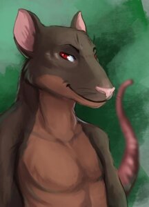 Rating: Safe Score: 0 Tags: anthro brown_body brown_fur e621 fur green_background half-length_portrait looking_aside looking_at_viewer male mammal murid murine nude pink_body pink_nose pink_skin portrait raised_tail rat red_eyes rodent simple_background smile solo tail unknown_artist whiskers User: bunchy7s