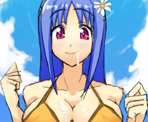 Rating: Explicit Score: 0 Tags: blue_hair breasts cum cum_on_body cum_on_breasts cum_on_upper_body facial female flower gin hair_flower hair_ornament original purple_eyes rule34 sky smile swimsuit User: bunchy7s