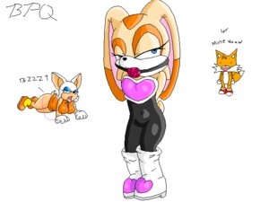 Rating: Explicit Score: 0 Tags: anthro bat bpq00x canine cream_the_rabbit female fox lagomorph rabbit rouge_the_bat_(cosplay) rule34 sega sonic_(series) User: bunchy7s