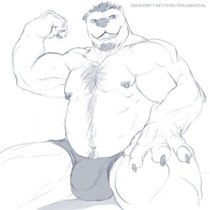 Rating: Explicit Score: 0 Tags: 1:1 anthro barazoku bear biceps big_muscles biped bulge chest_tuft claws clenched_teeth clothed clothing detailed_bulge e621 flexing fur genital_outline hairy male mammal muscular muscular_anthro muscular_male nipple_piercing nipples pecs penis_outline piercing pose sitting sketch slightly_chubby solo speedo spelunker_sal swimwear teeth text thong topless tuft underwear url User: bunchy7s