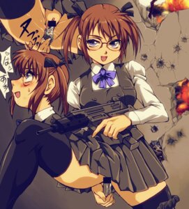 Rating: Explicit Score: 0 Tags: blush brown_hair bullet_hole casual censored clothing drooling female firearm glasses gun hair_ribbon handgun human imi_uzi insertion kamisimo_90 machine_pistol magazine_(weapon) masturbating_with_weapon masturbation multitasking open_mouth original panties panties_around_leg panties_around_one_leg purple_eyes pussy pussy_juice ribbon rule34 saliva school_uniform short_hair short_twintails skirt smile thighhighs tied_hair twintails underwear uzi vaginal weapon User: bunchy7s