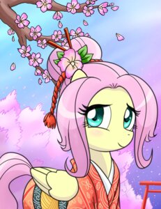 Rating: Safe Score: 0 Tags: accessory asian_clothing blue_eyes blush cherry_blossom chopsticks clothing cord detailed_background digital_media_(artwork) e621 east_asian_clothing equid equine feathered_wings feathers female feral flower flower_in_hair fluttershy_(mlp) folded_wings friendship_is_magic front_view hair hair_accessory half-length_portrait hasbro hi_res japanese_clothing kimono long_mane looking_at_viewer madmax mammal mane mane_bun my_little_pony mythological_creature mythological_equine mythology pegasus petals pink_mane pink_tail plant portrait prunus_(flower) quadruped scenery side_view smile solo standing tail tan_body tan_skin tassels three-quarter_view toony tree wings yellow_body yellow_feathers User: bunchy7s