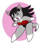 Rating: Questionable Score: 0 Tags: 2d_animation animated animated_gif anthro black_hair canid canine canis chibi clothing dancing e621 eyes_closed female fur grey_body grey_fur hair happy low_res mammal panties short_playtime solo tail thumbnail underwear wolf zenia zenia_(character) User: bunchy7s