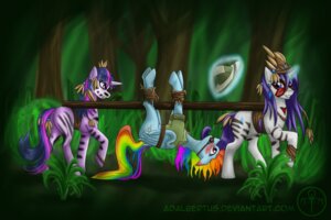 Rating: Safe Score: 0 Tags: 2012 3:2 adalbertus bit_gag blue_body blue_eyes blue_feathers blue_fur blush bodypaint clothing cutie_mark e621 equid equine feathered_wings feathers female feral friendship_is_magic fur gag gagged group hair hasbro hat headgear headwear hi_res horn levitation magic mammal multicolored_hair my_little_pony mythological_creature mythological_equine mythology pegasus purple_body purple_eyes purple_fur purple_hair quadruped rainbow_dash_(mlp) rainbow_hair rarity_(mlp) tail twilight_sparkle_(mlp) two_tone_hair unicorn wings User: bunchy7s