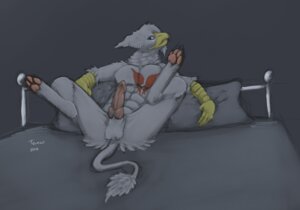 Rating: Explicit Score: 0 Tags: 2010 abs animal_genitalia anthro athletic avian balls beak bed biped blue_eyes e621 erection feathers feet fur furniture genitals grey_body gryphon hoot_(character) knot legs_up lying male muscular muscular_anthro mythological_avian mythological_creature mythology nude on_back pecs penis pose presenting presenting_penis sheath solo spread_legs spreading tail talons tereus toes User: bunchy7s
