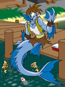 Rating: Safe Score: 0 Tags: 3:4 after_transformation ageaus aquatic athletic athletic_male blue_eyes brown_hair catmonkshiro clothing e621 fish flat_colors group hair humanoid jewelry male merfolk merfolk_transformation necklace outside pier seaside species_transformation split_form surprised torn_clothing transformation water water_ripple User: bunchy7s