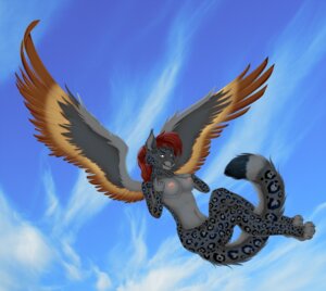 Rating: Questionable Score: 0 Tags: anthro beckoning breasts cloud cydergerra e621 feathered_wings feathers felid female flying gesture hair leopard looking_at_viewer mammal midair nipples nude outside pantherine sky skyscape solo wings User: bunchy7s