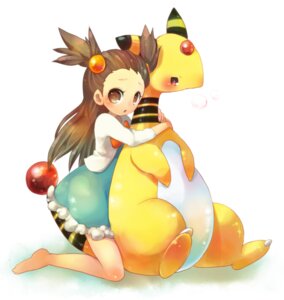 Rating: Safe Score: 0 Tags: ampharos blush brown_eyes brown_hair duo e621 female feral generation_2_pokemon gym_leader hair human jasmine_(pokemon) kuo long_hair looking_at_viewer mammal nintendo pokemon pokemon_(species) simple_background size_difference tail white_background yellow_body yellow_skin User: bunchy7s