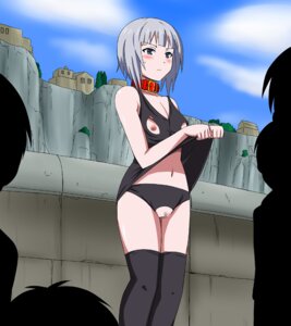 Rating: Explicit Score: 0 Tags: blush censored collar crotchless_panties female grey_eyes grey_hair humiliation kannagi_noel nippleless_clothes nipples panties pussy rule34 sora_no_woto spec_(artist) standing thighhighs underwear urasekai User: bunchy7s