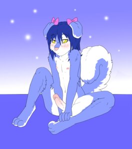 Rating: Explicit Score: 0 Tags: 3_toes accessory anthro biped blue_body blue_fur blue_hair blue_theme blush bow_(feature) bow_accessory bow_ribbon canid canine canis digitigrade domestic_dog e621 erection feet femboy foreskin frenulum fur genitals hair hair_accessory hair_bow hair_ribbon hi_res hindpaw humanoid_genitalia humanoid_penis husky ian_(liontaro) liontaro male mammal nordic_sled_dog nude paws penis retracted_foreskin ribbons sitting solo spitz spread_legs spreading tail toes User: bunchy7s