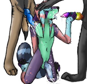 Rating: Explicit Score: 0 Tags: alternative_fashion anthro anthro_on_anthro basillicus bodily_fluids canid canine canis chalky_(basillicus) colorful_theme coontail_hair cum digital_media_(artwork) domestic_dog e621 erection eyes_closed genital_fluids genitals group iscribble_(artwork) jedrek low_res male male/male mammal multicolored_penis open_mouth penis rainbow rainbow_penis scene_(fashion) scene_haircut simple_background sparklefur tail white_background User: bunchy7s