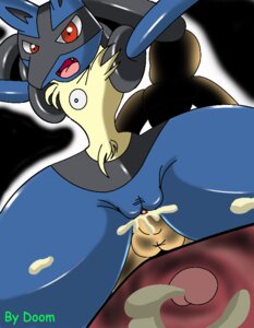 Rating: Explicit Score: 0 Tags: anthro canine fur furry lucario male nobody147 penis pokemon pokemon_(species) rule34 User: bunchy7s