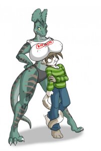 Rating: Questionable Score: 0 Tags: 2010 3_toes 4_fingers andy_katt anthro big_breasts biped boob_hat breasts claws clothed clothing dilophosaurid dilophosaurus dinosaur domestic_cat duo dylian_hailford e621 eyebrows eyelashes feet felid feline felis female fingers fully_clothed hands_on_hips hi_res larger_female lordstevie male male/female mammal midriff nintendo nipple_outline non-mammal_breasts piercing prehistoric_species reptile saurischian scalie simple_background size_difference smaller_male smile standing tail theropod toe_claws toes white_background yellow_eyes User: bunchy7s