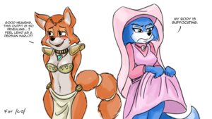 Rating: Questionable Score: 0 Tags: 16:9 alternate_costume anthro bikini blue_body blue_fur blue_hair blush bottomwear breasts canid canine clothed clothing clothing_swap crossover disney dress duo e621 english_text female fox fur hair jewelry krystal_(star_fox) loincloth maid_marian mammal navel nintendo pluckyninja red_fox robin_hood_(disney) skimpy star_fox swimwear text true_fox two-piece_swimsuit white_body white_fur widescreen User: bunchy7s