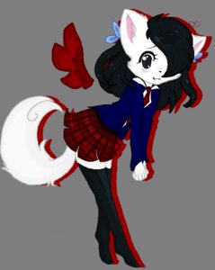 Rating: Safe Score: 0 Tags: 5_fingers accessory aliasing alpha_channel amberpaw anthro bittersweet_candy_bowl black_eyes black_hair blush boots border bottomwear bow_(feature) bow_accessory bow_ribbon clothed clothing digital_media_(artwork) domestic_cat drop_shadow e621 felid feline felis female fingers floating_wings footwear full-length_portrait fully_clothed fur hair hair_accessory hair_bow hair_over_eye hair_ribbon jacket looking_aside looking_at_viewer mammal miniskirt necktie one_eye_obstructed outline portrait red_border red_outline ribbons shoes side_view simple_background skirt smile solo tail topwear transparent_background unusual_anatomy unusual_wings white_body white_fur wings User: bunchy7s