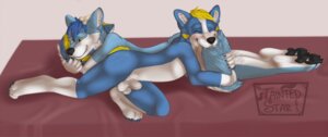 Rating: Explicit Score: 0 Tags: 4_toes animal_genitalia anthro balls bedroom blue_body blue_fur bone canid canine canis claws cuddling digital_media_(artwork) digitigrade domestic_dog duo e621 feet flaccid fully_sheathed fur gao_husky genitals gloves_(marking) hindpaw hug husky inside leg_markings male male/male mammal markings nom nordic_sled_dog nude pawpads paws penis sheath socks_(marking) soles spitz tail taintedstar toes wachhund_(character) User: bunchy7s