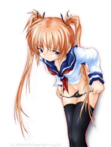 Rating: Explicit Score: 0 Tags: black_legwear black_panties black_thighhighs blonde_hair blue_eyes blush brown_hair female hair_ribbon leaning_forward long_hair mound_of_venus no_pants panties panty_pull pussy pussy_juice ribbon rule34 school_uniform seifuku serafuku standing thighhighs tied_hair twintails underwear very_long_hair User: bunchy7s