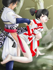 Rating: Explicit Score: 0 Tags: 1boy 1girls all_fours artist_request bankotsu barefoot black_hair braid breast_bondage breasts breasts_out clothed clothes doggy_style earrings feet female inuyasha juices kagura_(inuyasha) kimono legs male medium_hair nipples no_underwear open_clothes open_mouth outside pigtail ponytail red_eyes rope rule34 scrunchie sex side_view smile standing straight tied_hair tree uncensored User: bunchy7s